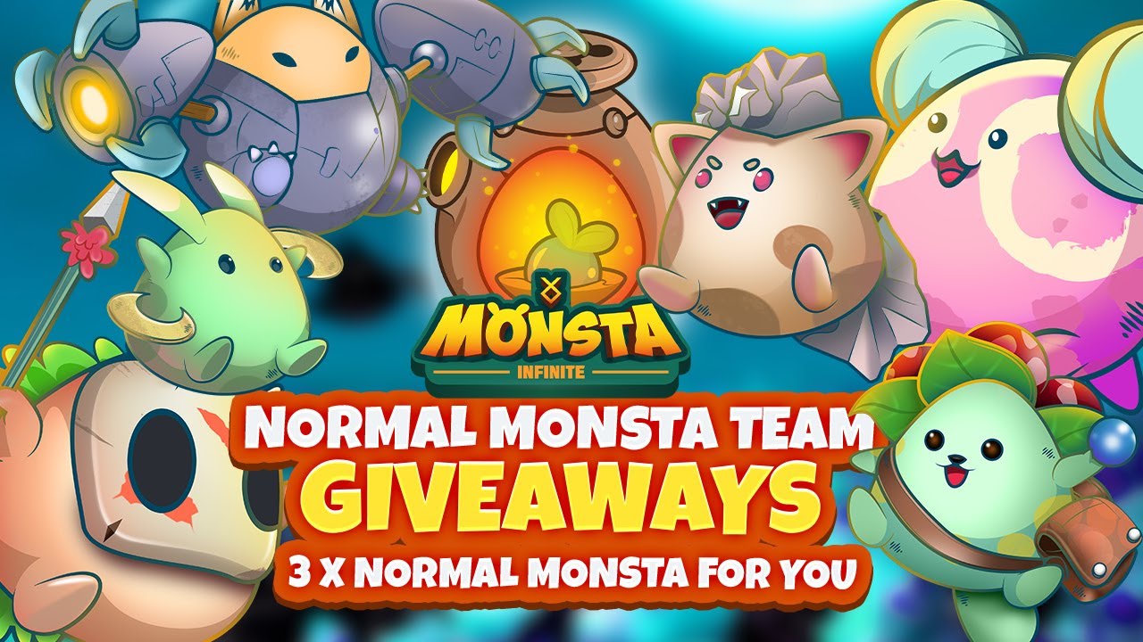 MONSTA INFINITE GIVEAWAY event - 1 x Normal monsta team - 3 normal monsta Monsta sneak gamplay