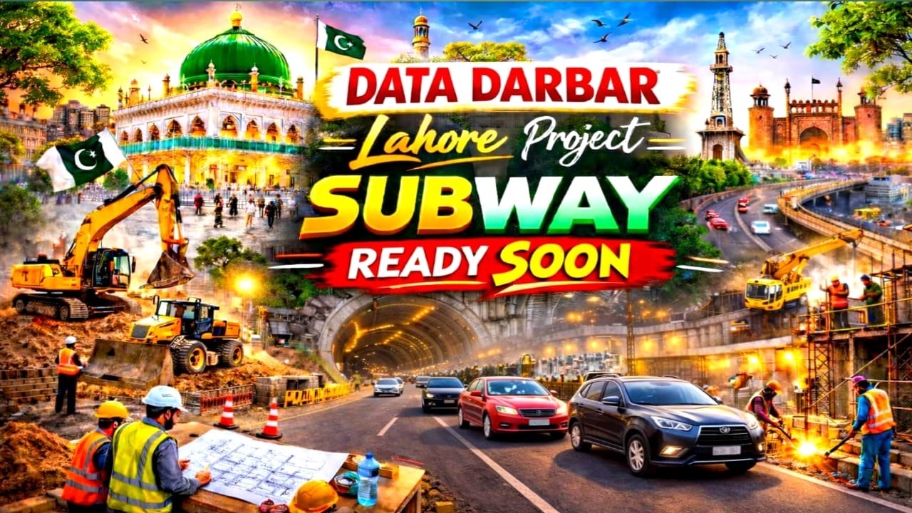 Subway Project Lahore ll Part of Data Darbar Lahore Project ll Subway Latest Video ll Mega Project