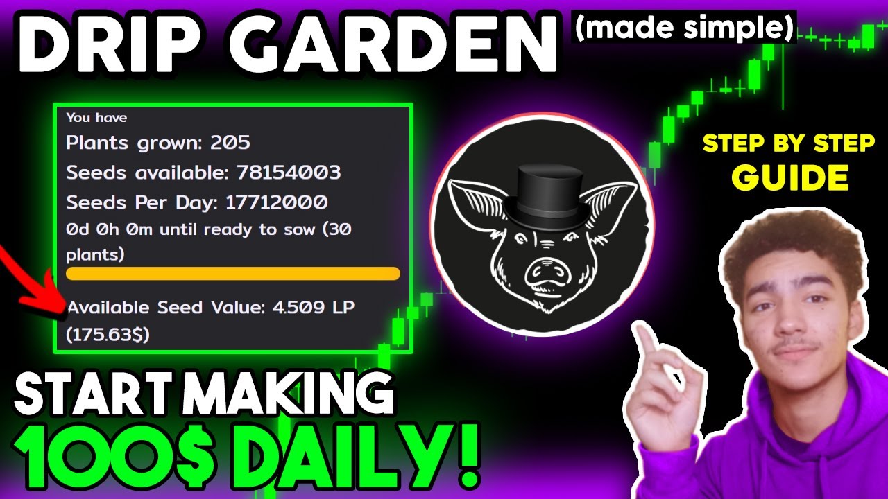TURN $100 to $5000 in THE DRIP GARDEN | Animal Farm (Made Simple) Explained 2022