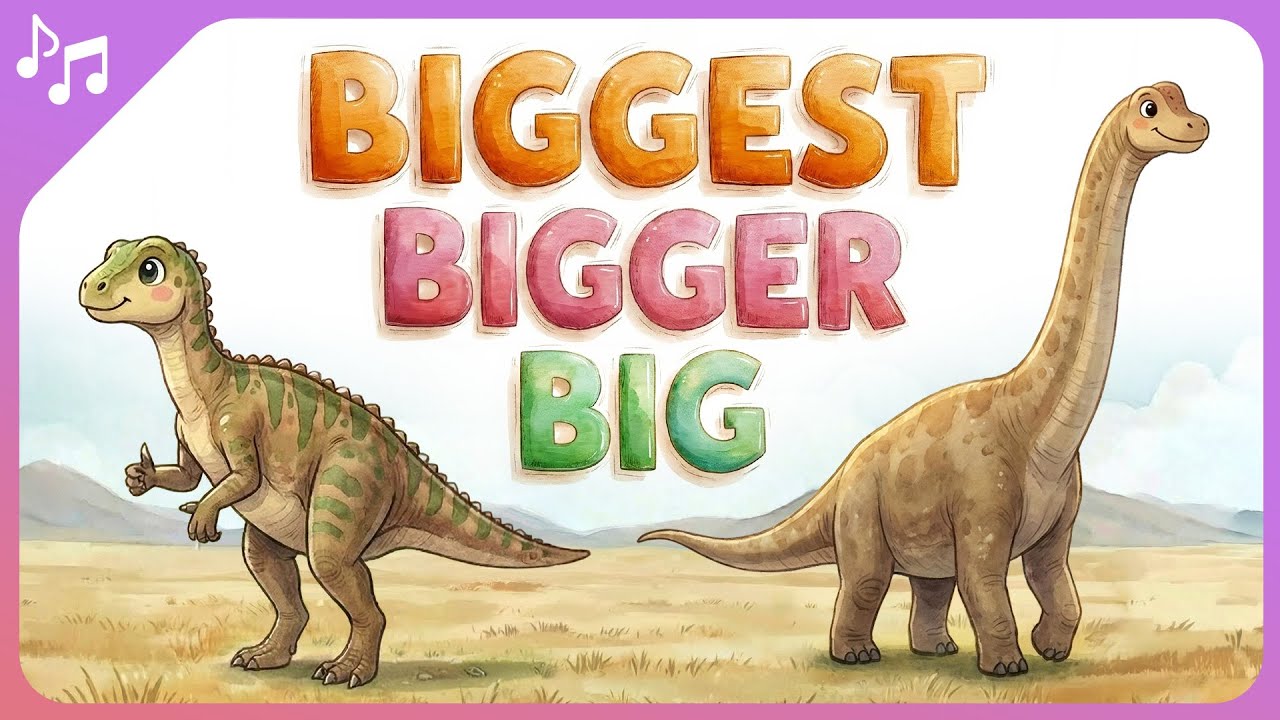 This is BIG, BIGGER, BIGGEST with Dinosaurs 🦖🦕 Comparison Song for Kids | Sleepy Baby