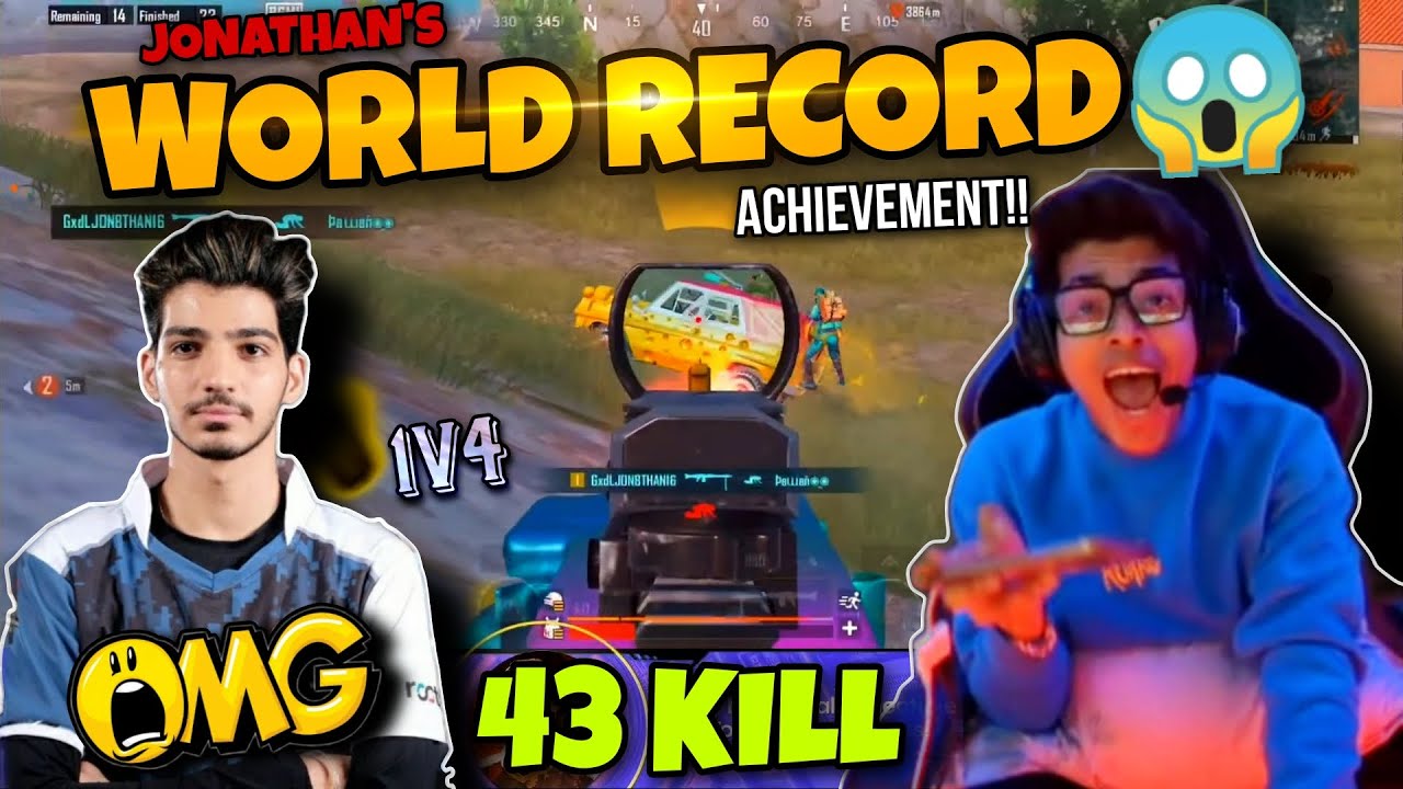 JONATHAN'S WORLD RECORD | OWN | NEW ACHIEVEMENT✨ 43 KILL | FUNNY RANDOMS | ZGOD | GOD GAMEPLAY | MNS