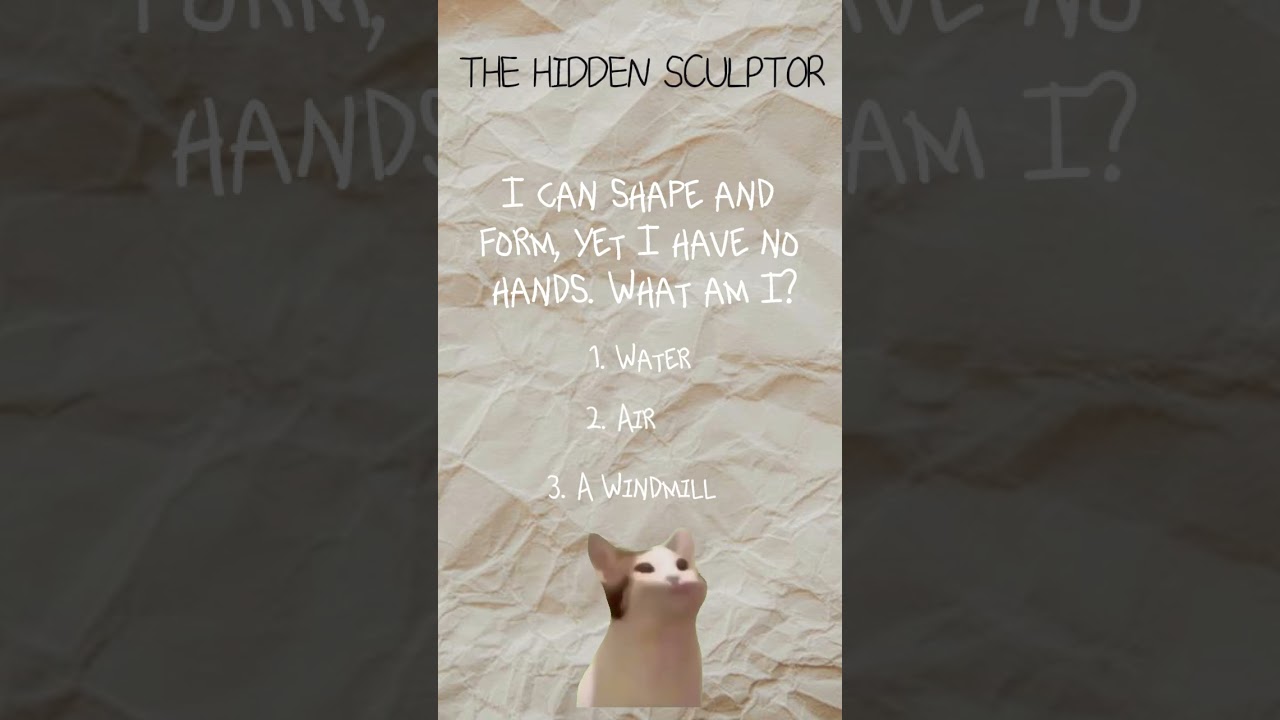 THE HIDDEN SCULPTOR #cutememes #cat #quiz #mindquiz #mindblowingquiz #memes #cute  #mind #mindquizia