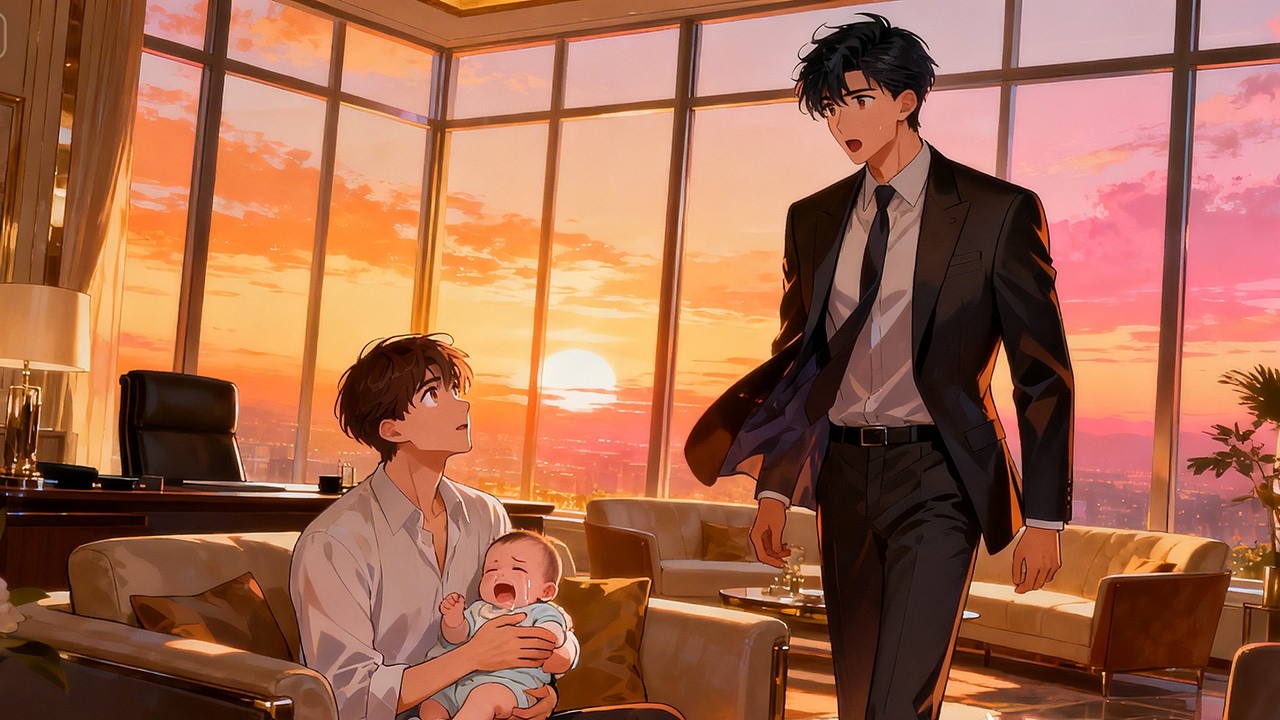 An Omega Gently Comforts the Alpha CEO’s Crying Baby — and the Cold CEO Finally Notices Him