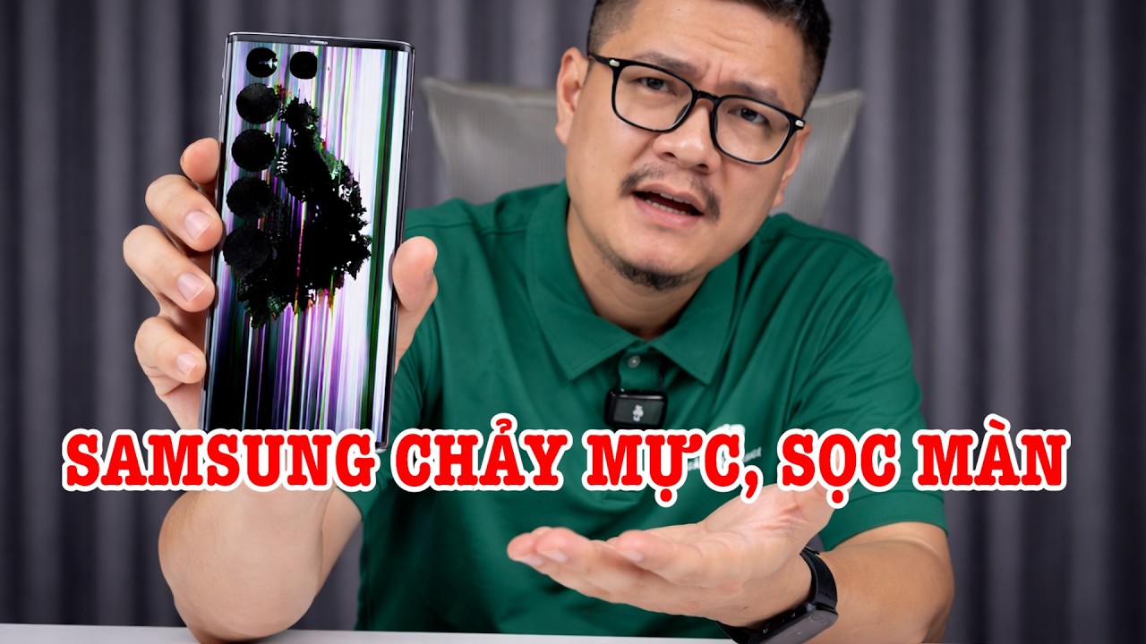 Tư vấn điện thoại: Samsung chảy mực, sọc màn có nên sửa không?