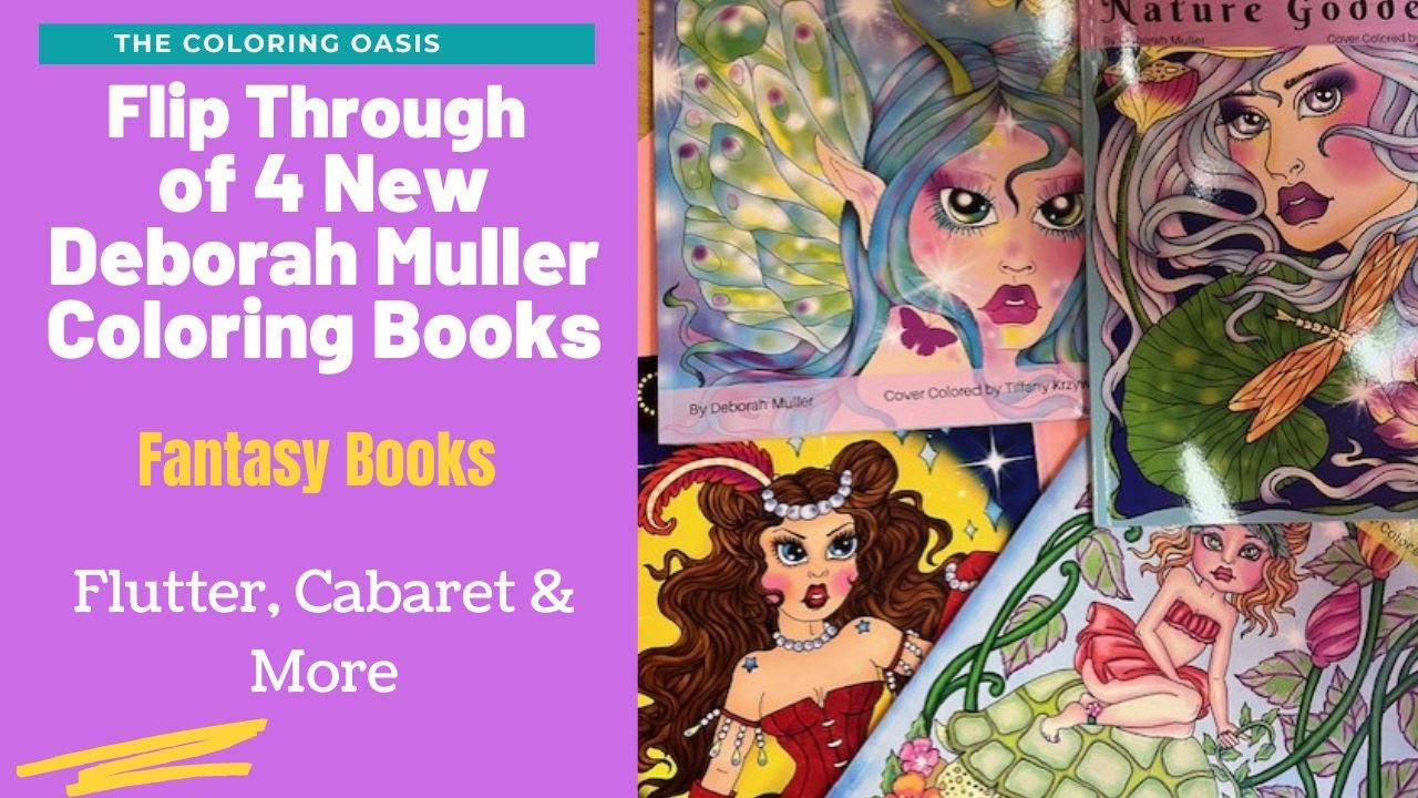 Flip Through of 4 Deborah Fantasy Books | Cabaret, Flutter, Nature Goddesses, Children of the Woods
