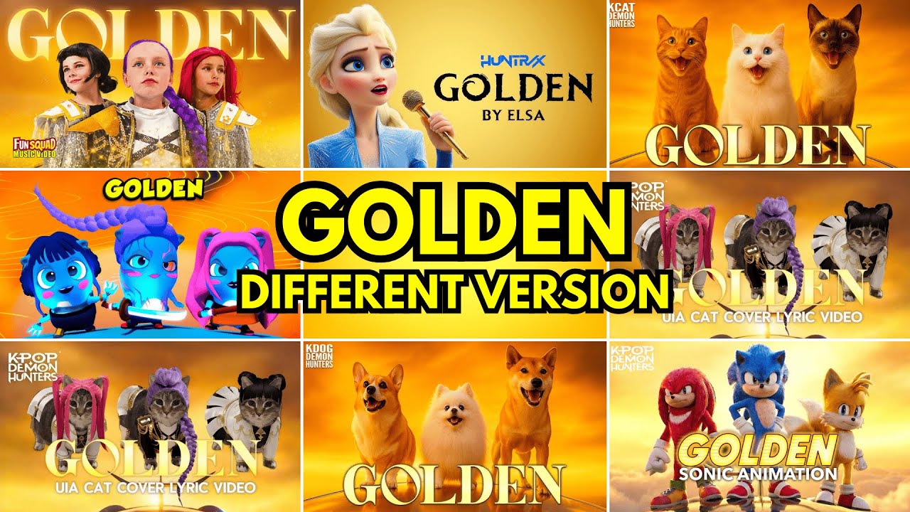 Song 'GOLDEN Huntrx Through Different Versions ~ Guess The Song Golden KPOP DEMON HUNTERS 🎶🔥