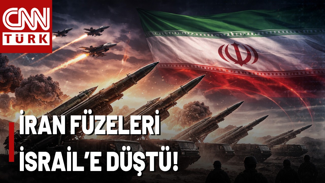 SON DAKİKA🚨İran F&uuml;zeleri Tel Aviv'e Ateşlendi! CNN T&Uuml;RK Sıcak B&ouml;lgeden Aktardı