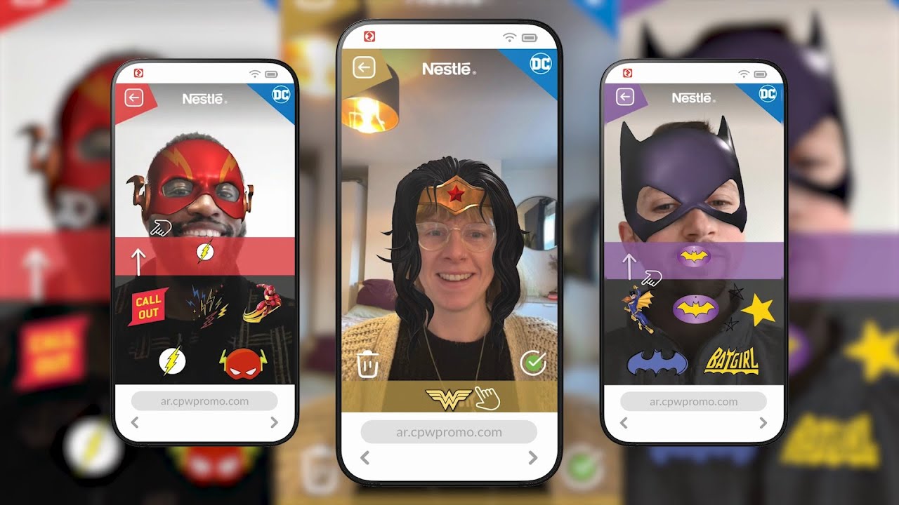 How Studio Z used WebAR to create an engaging immersive DC Super Heroes experience for Nestl&eacute; CPW