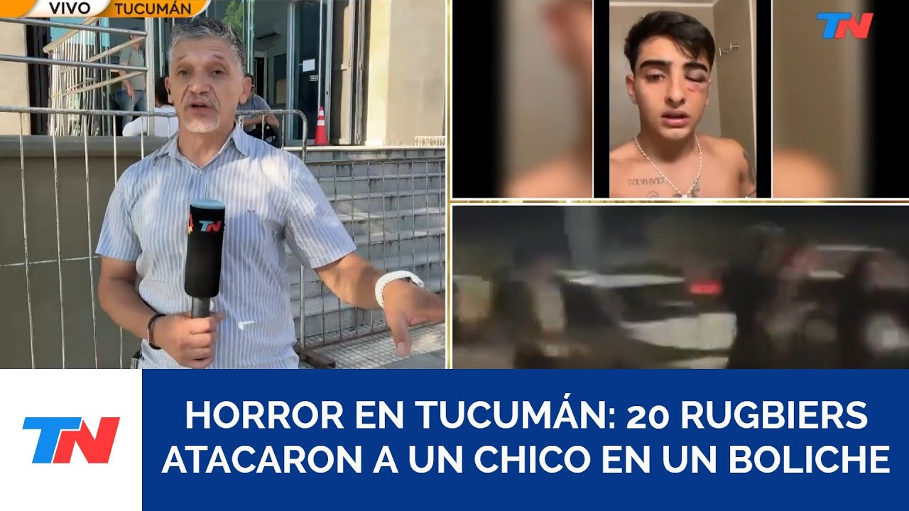 TUCUM&Aacute;N I Por lo menos 20 rugbiers le dieron una feroz golpiza a un joven a la salida de un boliche
