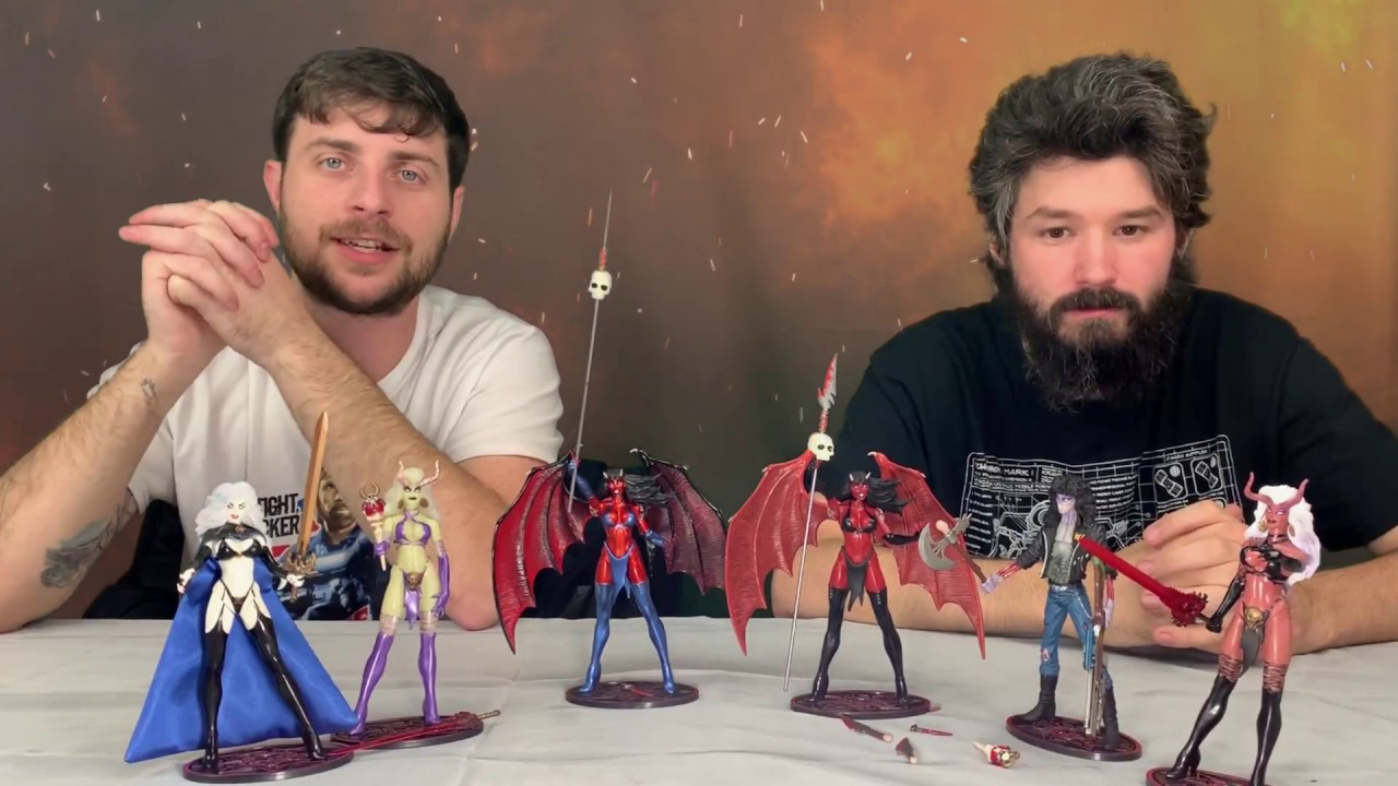 Moore Collectibles Chaos comics figure review featuring Purgatori, Evil Ernie and Lady death