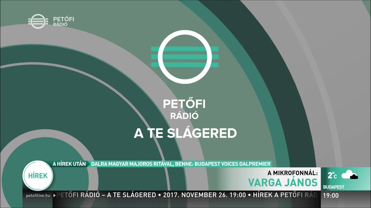 Petőfi Rádió hírek arculat (2017. november)