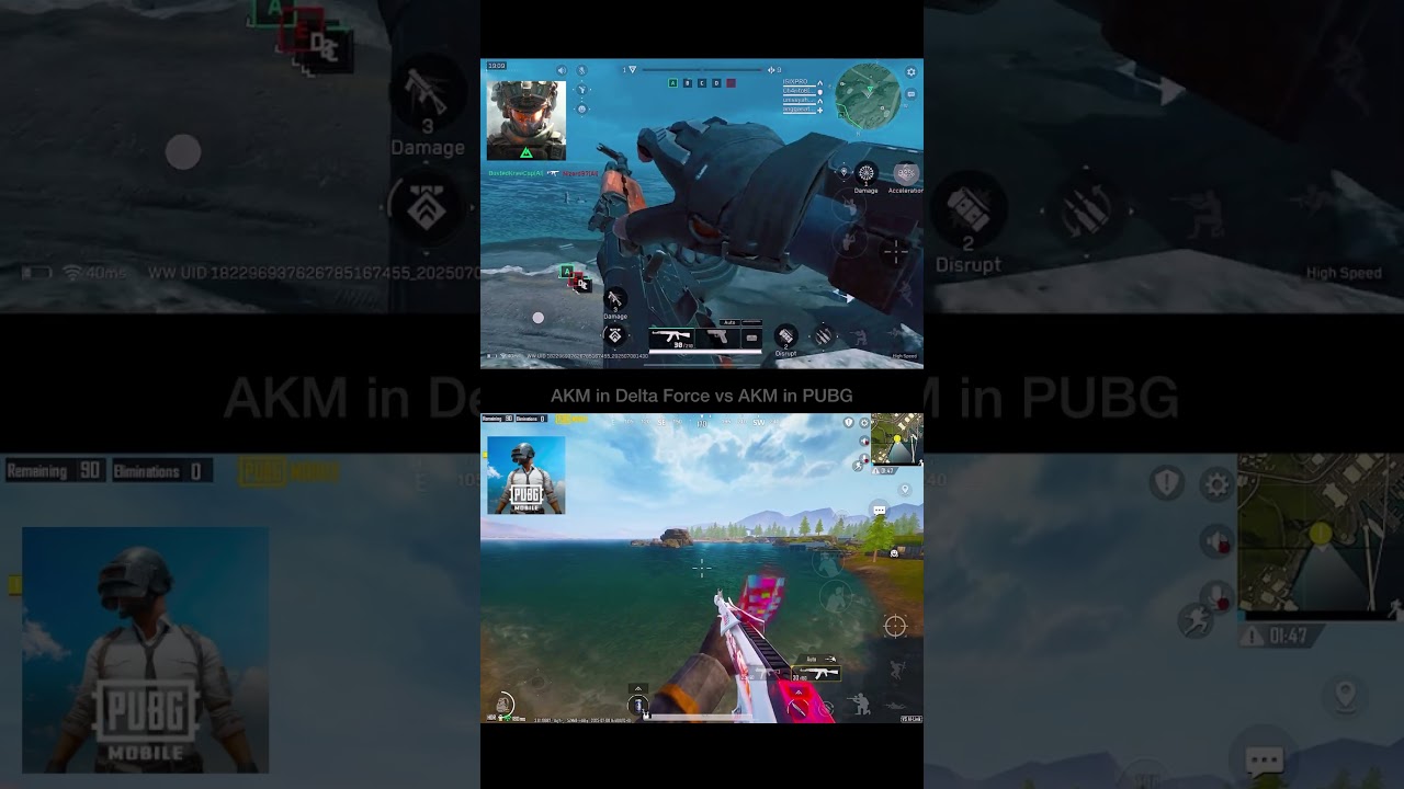 AKM vs AKM 🔥 Delta Force vs Pubg 💀 #DeltaForce #DeltaForceGame #DeltaForceCreator
