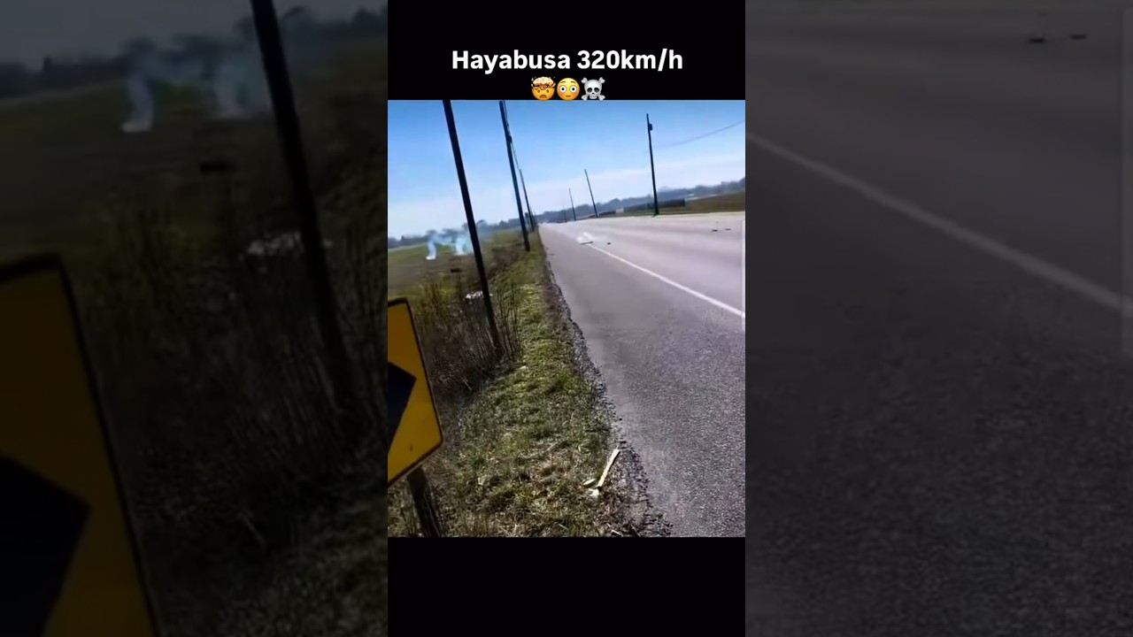 Hayabusa crash in 320km/h 🤯😳☠️