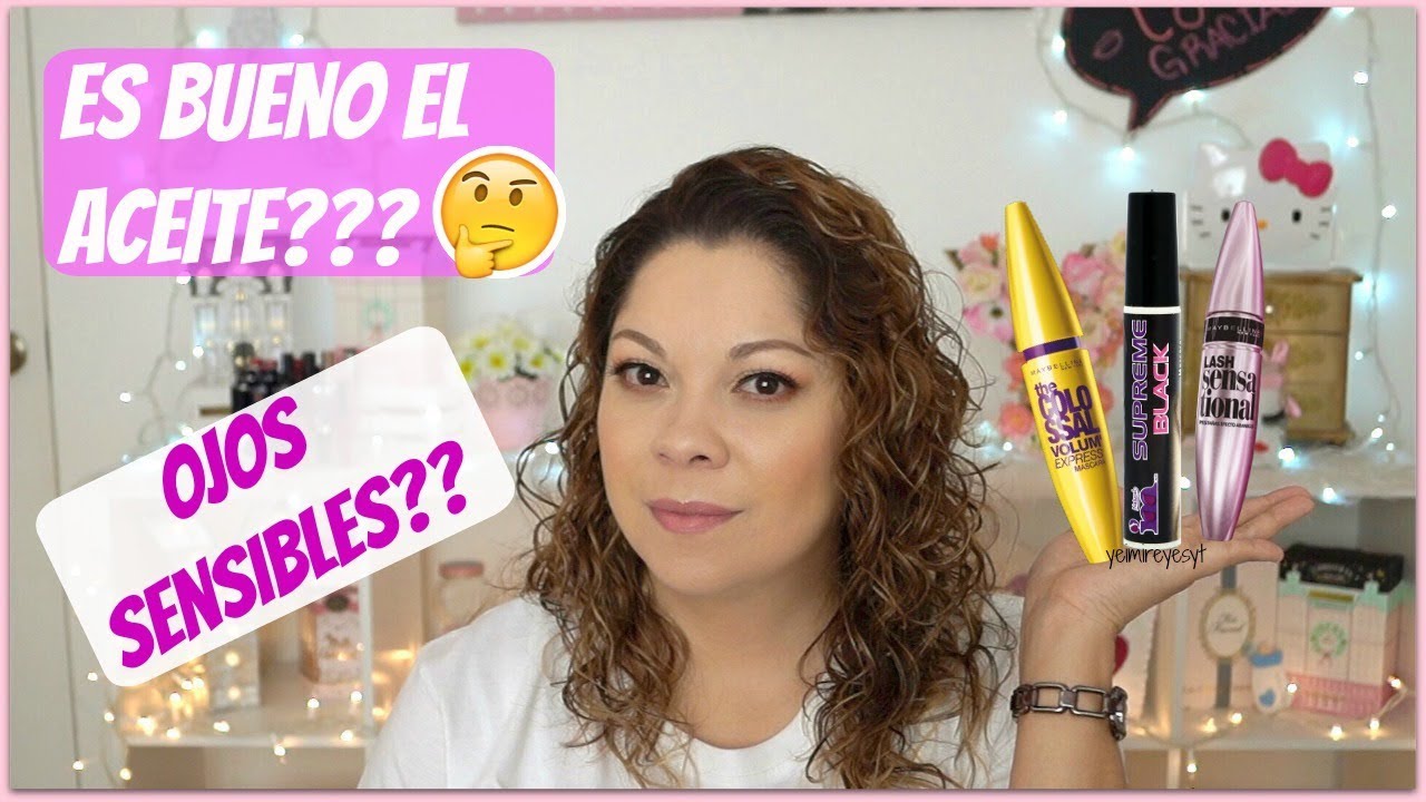 MASCARA DE PESTAÑAS CON ACEITE?? OJOS SENSIBLES??💗i´Yeimi!💗