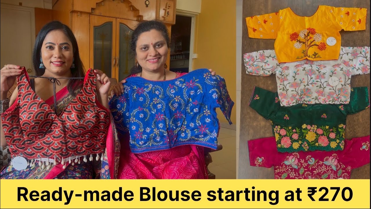 Ready-made blouses starting @ ₹270 #designerblouse #readymadeblouseshop #blouse #chromaticweavers