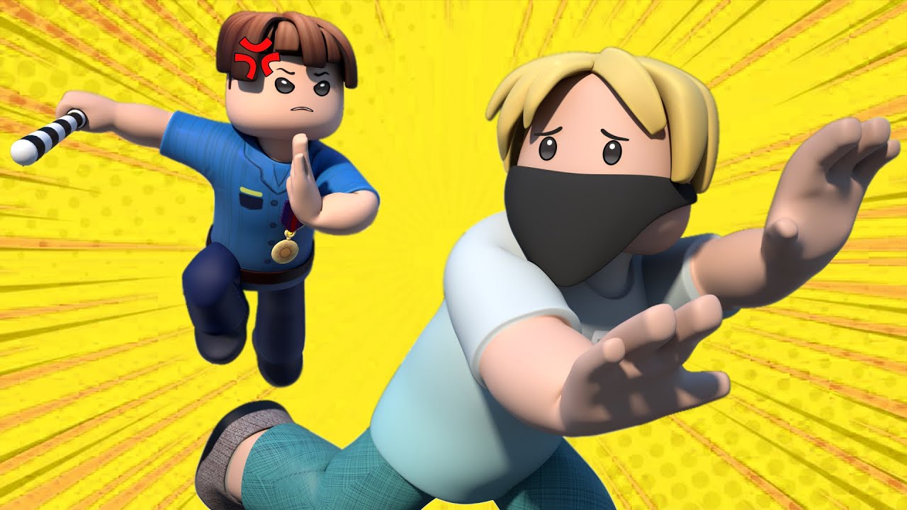 ROBLOX Brookhaven 🏡RP : Brave Boy Police Catches Thief - Roblox Animation