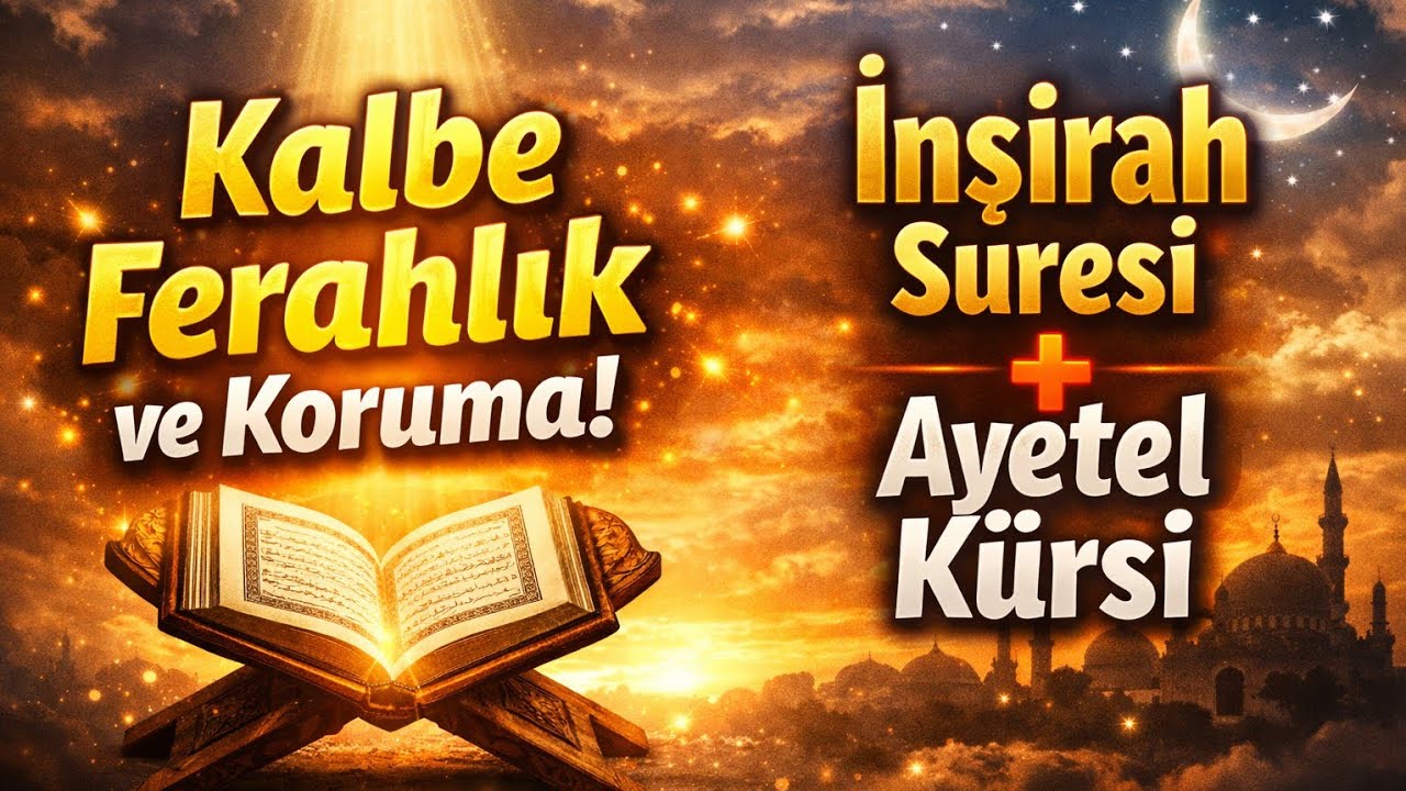 Kalbe Ferahlık Veren İnşirah Suresi ve Ayetel Kürsi | Sıkıntıdan Kurtulmak İçin Dinle