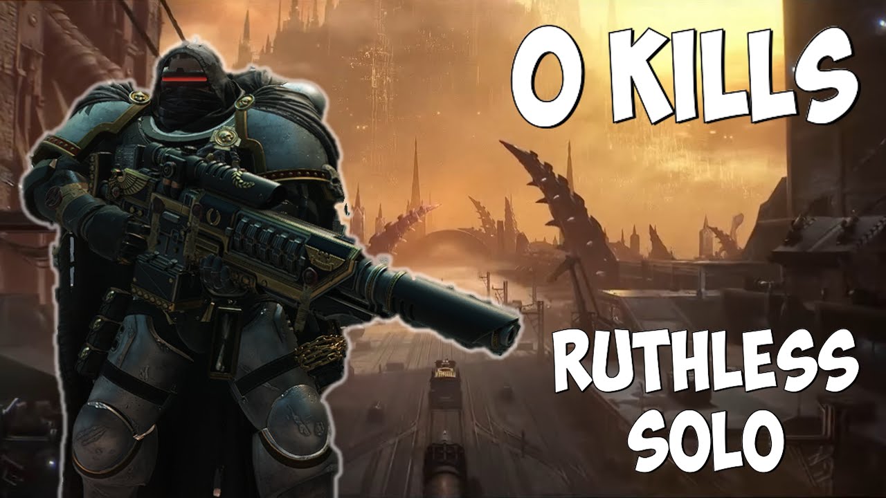 Space Marine 2 - Ruthless Pacifist (0 Kills) Solo Sniper - Ballistic Engine Operation Max Difficulty