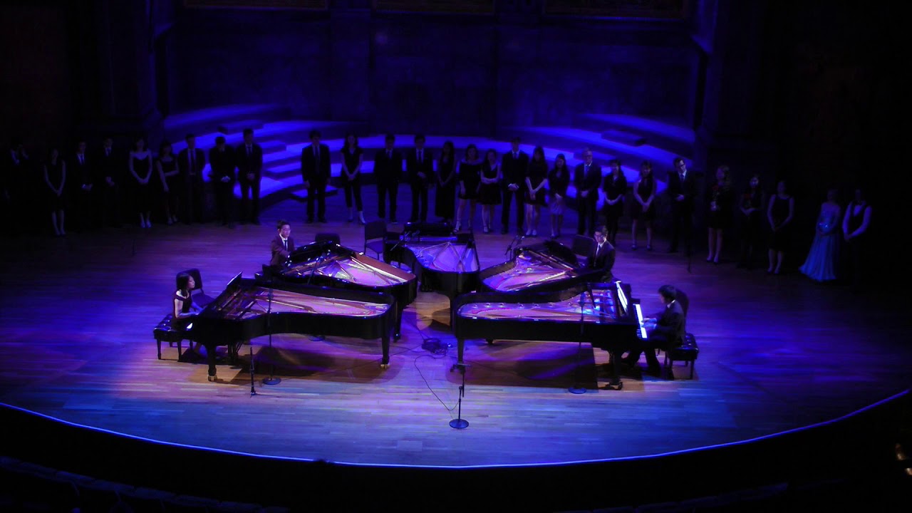 Gershwin - Rhapsody in Blue for 4 Pianos and Clarinet (Encore)