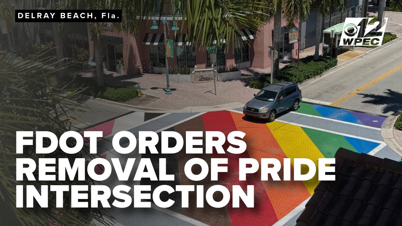 FDOT gives September deadline for Delray Beach to remove pride mural at intersection