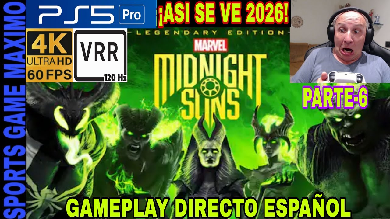 2026 4K/60FPS - MARVEL'S MIDNIGHT SUNS - EDICION LEGENDARIA, PARTE-6 (PS5 PRO) GAMEPLAY ESPAÑOL