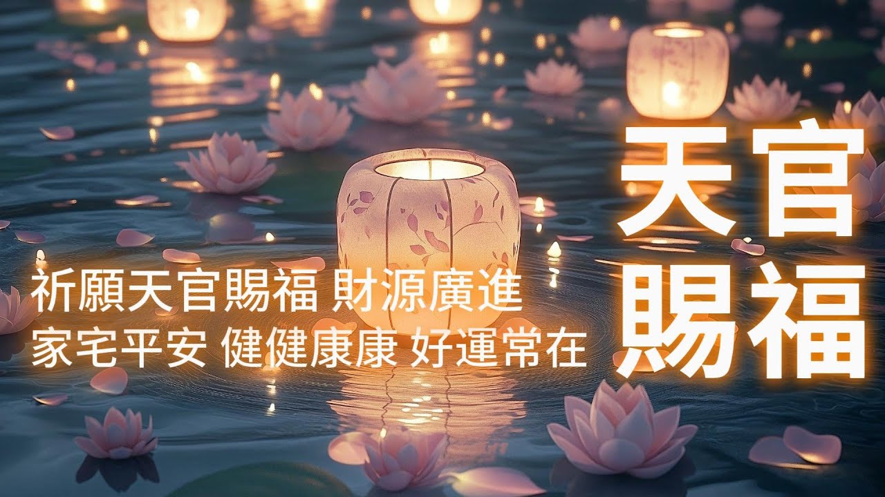 頂級祈福音樂🙏 正月十五祈願天官賜福 ⭐️福星高照 天官已為你點燈💡 祈福能量放大100倍 好運財運滾滾而來 一整年順風順水 事業蒸蒸日上 財源廣進 家宅平安 健健康康 好運常在 家庭幸福🍀💰