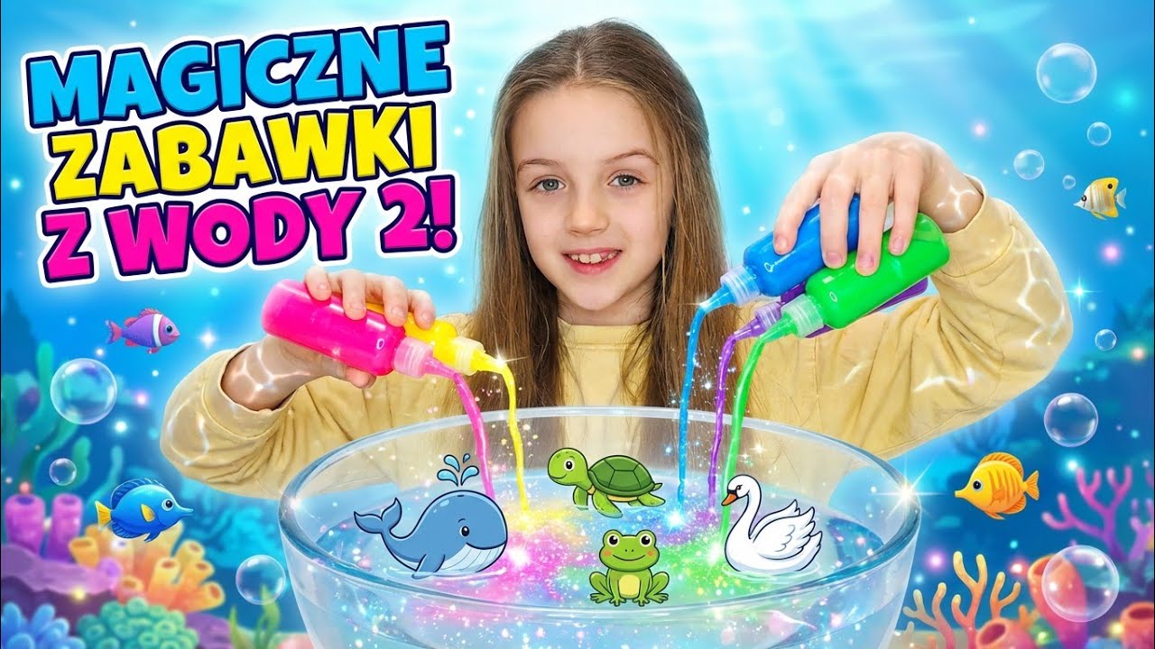 ВОЛШЕБНЫЕ ВОДНЫЕ ИГРУШКИ 2! 💧 СОЗДАЁМ НОВЫЕ ЖЕЛЕВЫЕ ФИГУРКИ! 🐬🦢