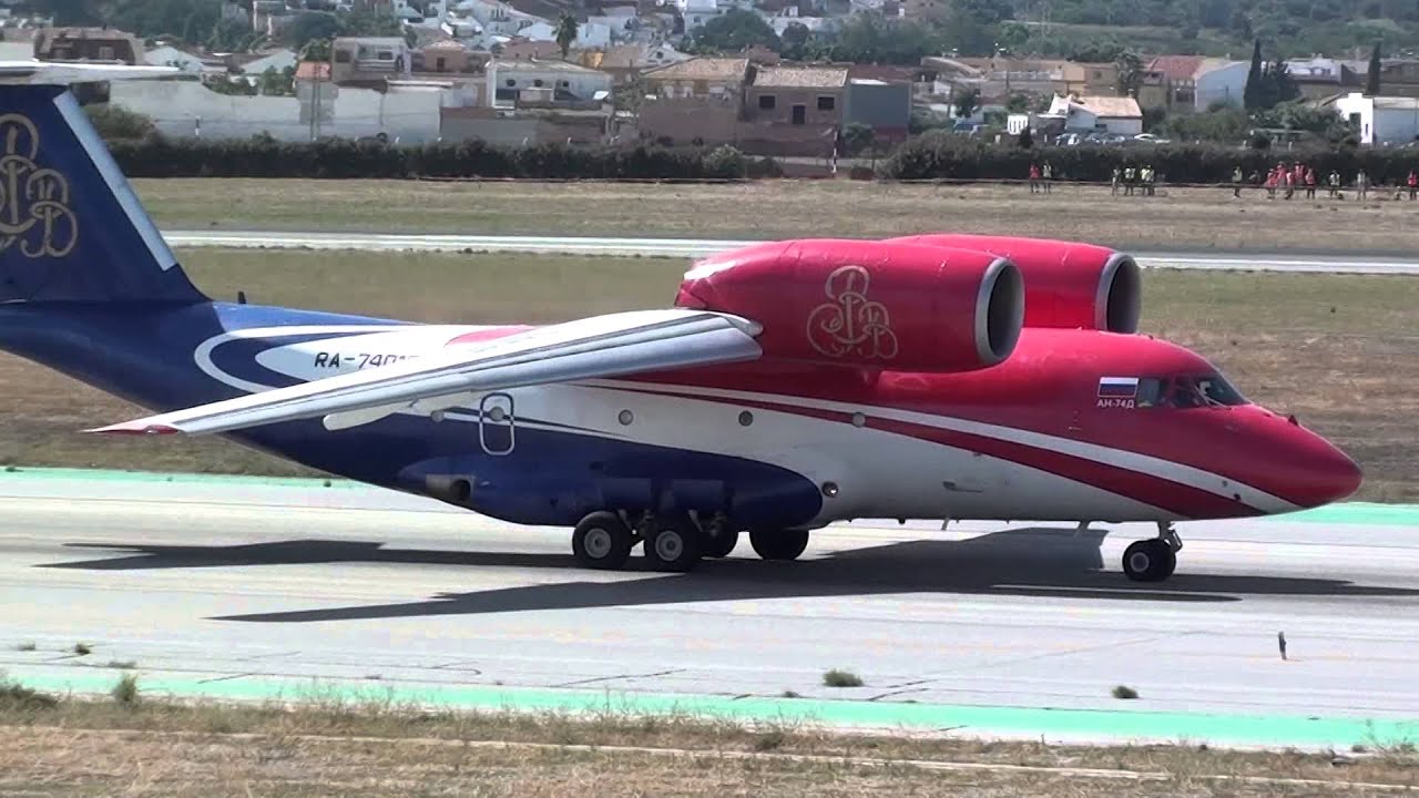 Private Antonov-74 RA-74015 Taxing Malaga LEMG