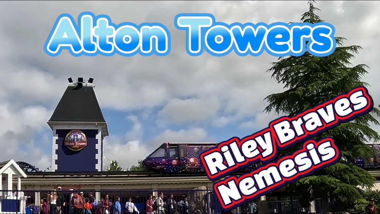 Alton Towers - Riley braves Nemesis