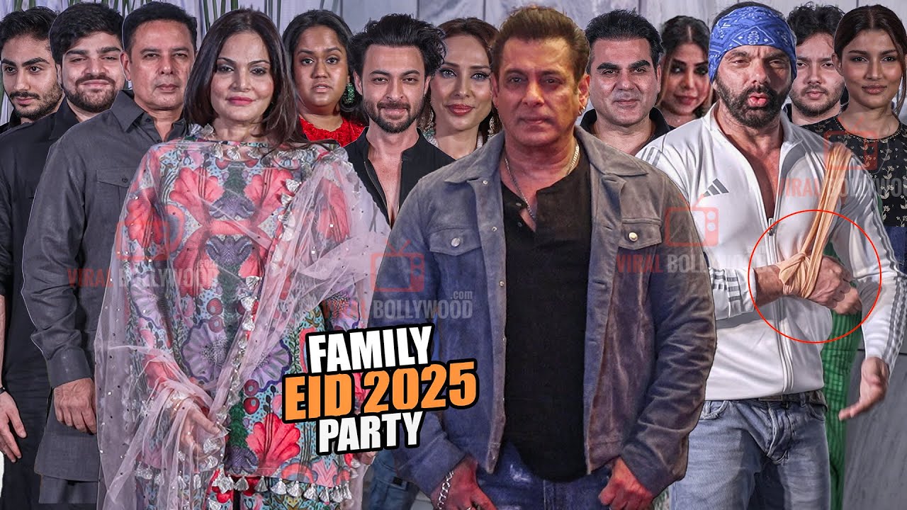 Salman Khan and Family arrives at EID Party 2025 | Sohail, Arbaaz, Lulia, Arpita, Alvira, Aayush