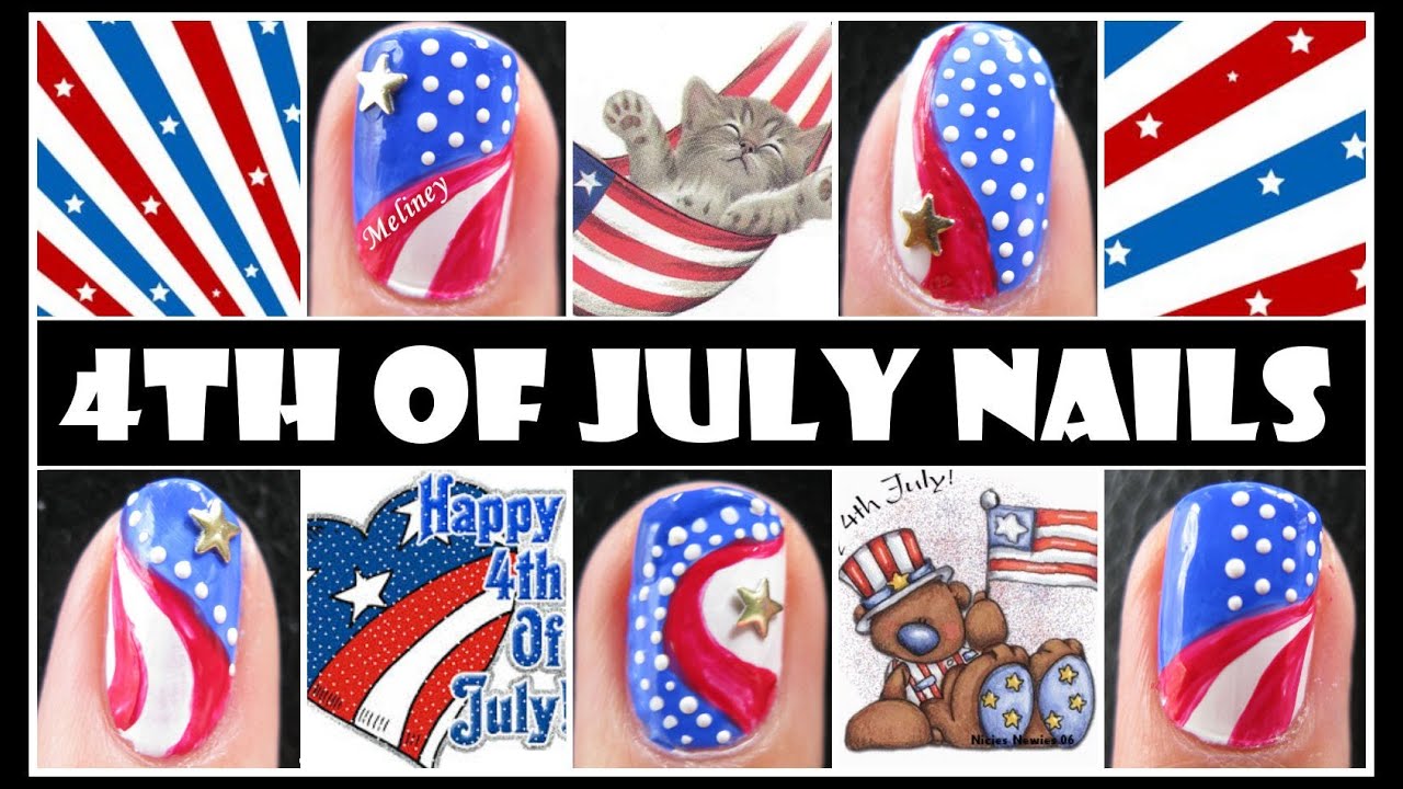 4TH OF JULY NAILS | CAPTAIN AMERICA NAIL ART DESIGN INDEPENDENCE DAY AMERICAN FLAG HOW TO