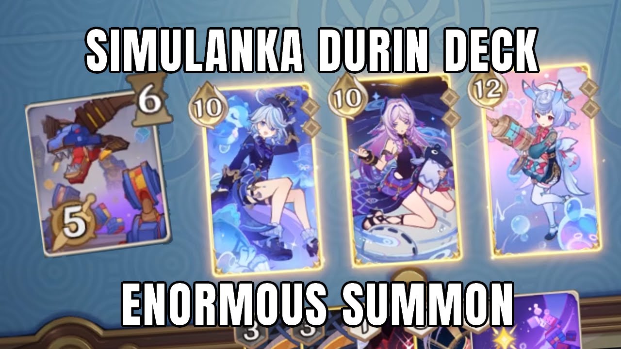 Create the Strongest Summon With The New Simulanka Durin Card! | Genshin TCG