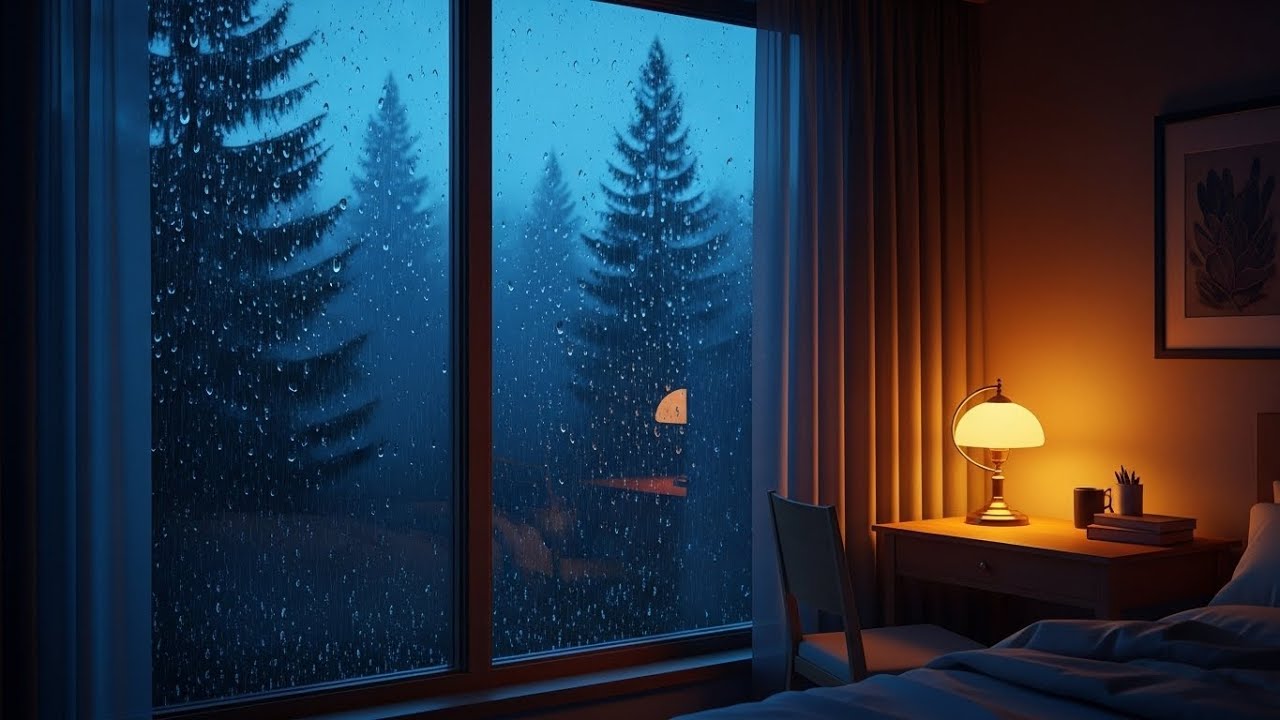 Rainy Window Piano Sleep Music | Calm Anxiety & Insomnia with 8 Hours of Soothing Melodies