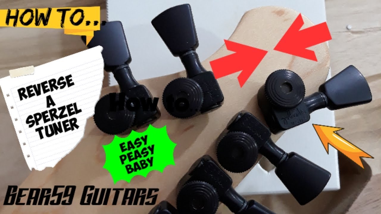 How to Reverse a Sperzel Tuner  Bear59 Guitars