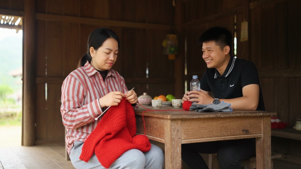Sung Thuong Hand-Knits a Sweater for CEO Minh | A Touching Winter Gratitude Story