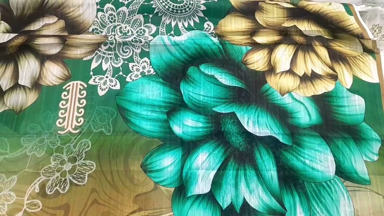 White Rose Embroidery | Trending articles | Daman Patch with Dobby  Digital Print lawn Dupatta | 