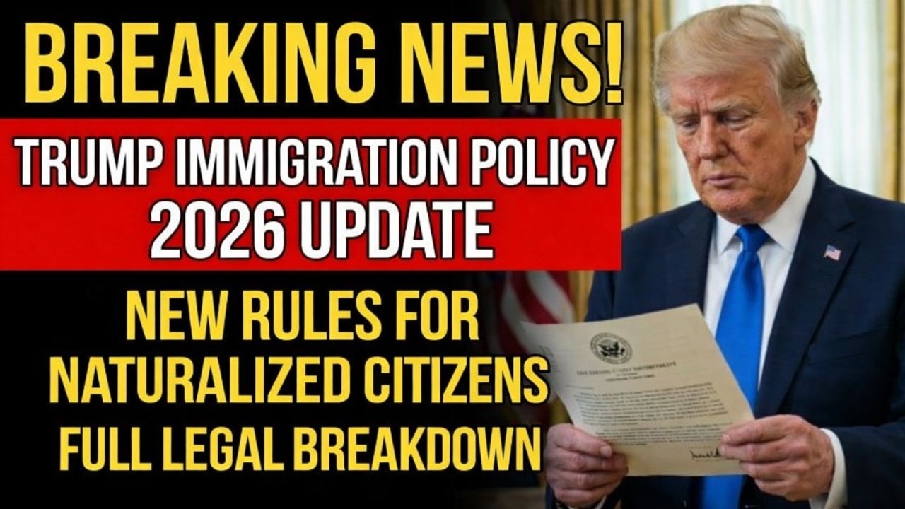 Trump Immigration Policy 2026 Update | New Rules for Naturalized Citizens | Full Legal Breakdown