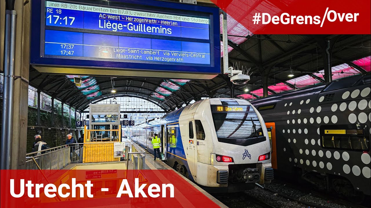 Elk half uur met de TREIN naar AKEN in DUITSLAND #DeGrensOver