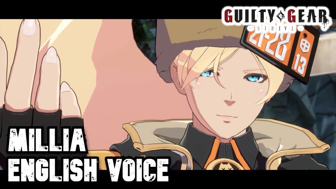 GGST: Millia Rage English Voice 【Battle Quotes, Guilty Gear STRIVE】