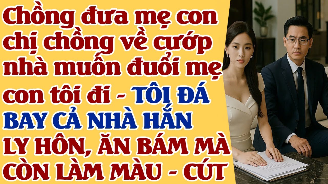 Chồng đưa cả nhà chị chồng đến đuổi mẹ con tôi đi, TÔI ĐÁ LUÔN CẢ NHÀ HẮN ĐI - ĂN BÁM CÒN LÀM MÀU