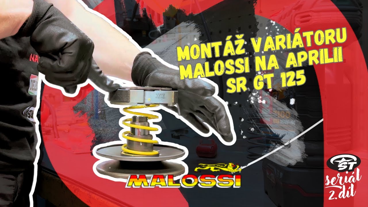 Tuning Aprilia SR GT 125: Montáž variátoru od Malossi
