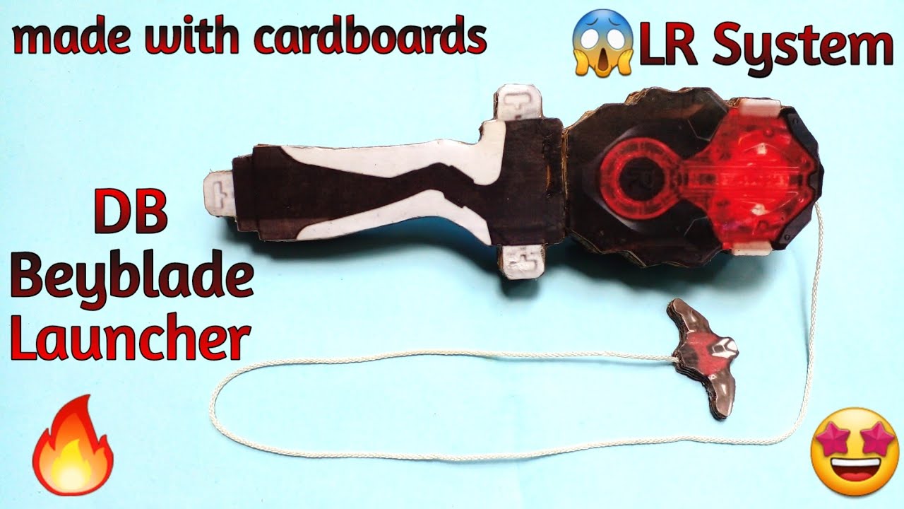How to make DB Beyblade Launcher with cardboards