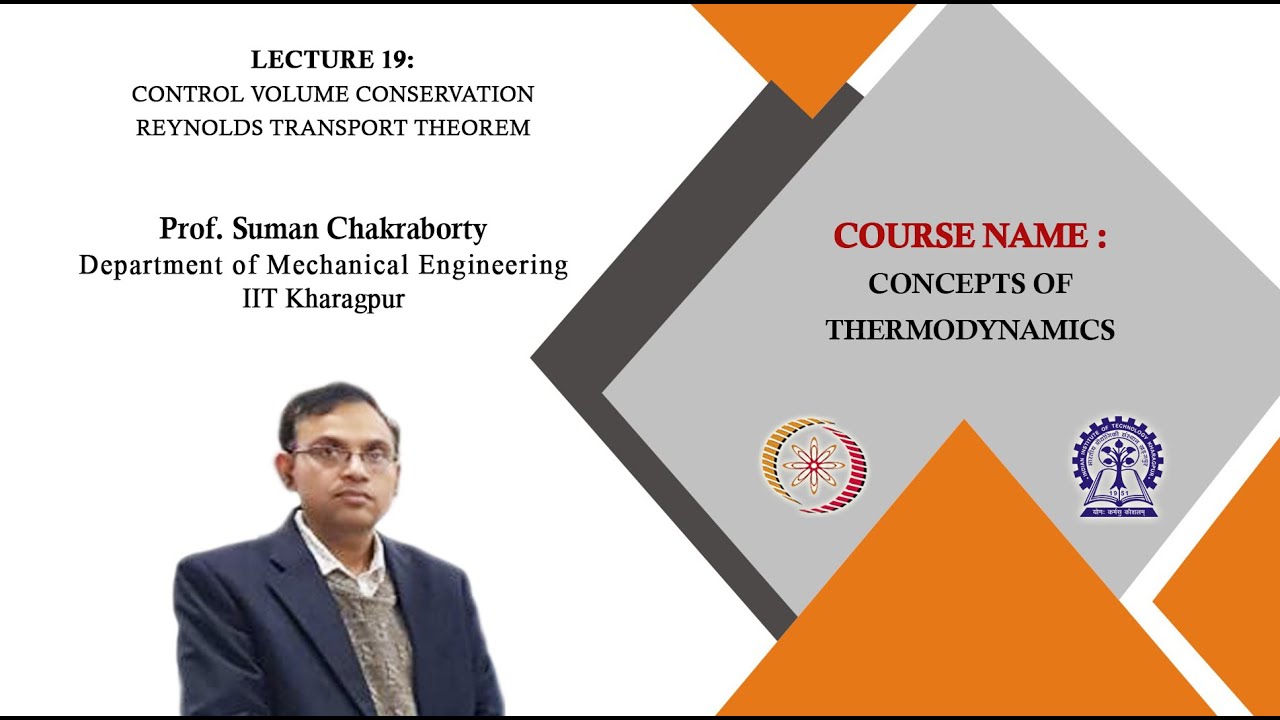 Lecture 19 : Control Volume Conservation Reynolds Transport Theorem
