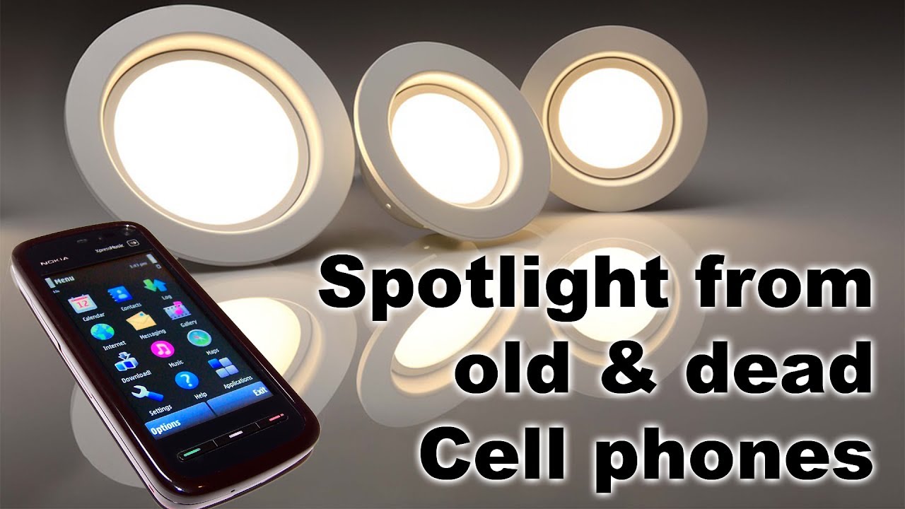Making LED flash light from old & dead cell phones(life hacks)