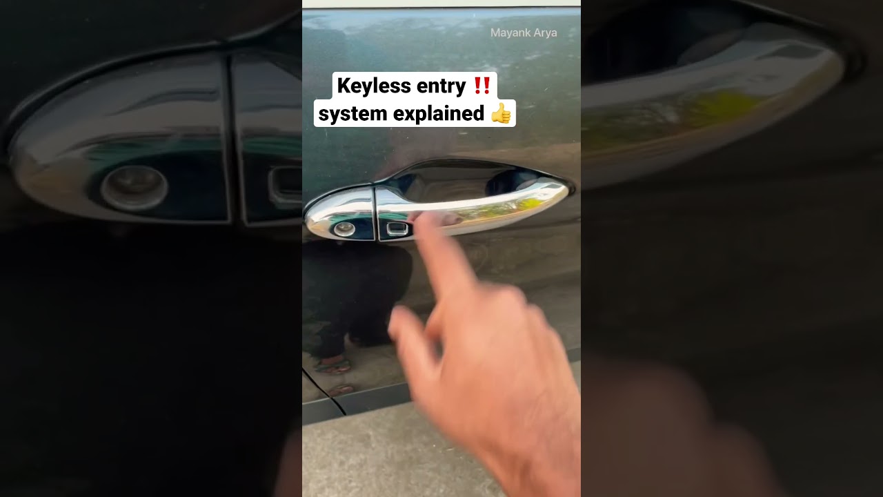 Keyless entry in top models explain if you don&rsquo;t know ‼️ft.Tata Nexon | Mayank Arya