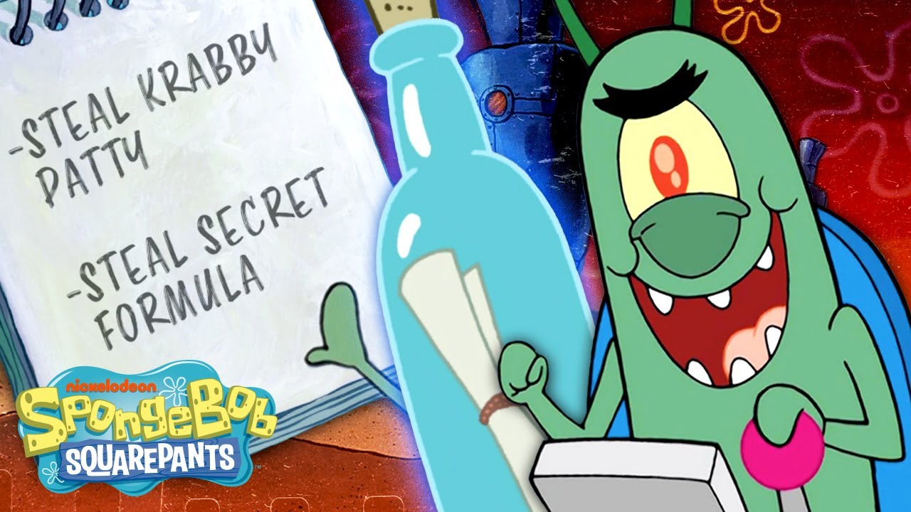 An Entire Day with PLANKTON ☀️ Hour by Hour! | SpongeBob