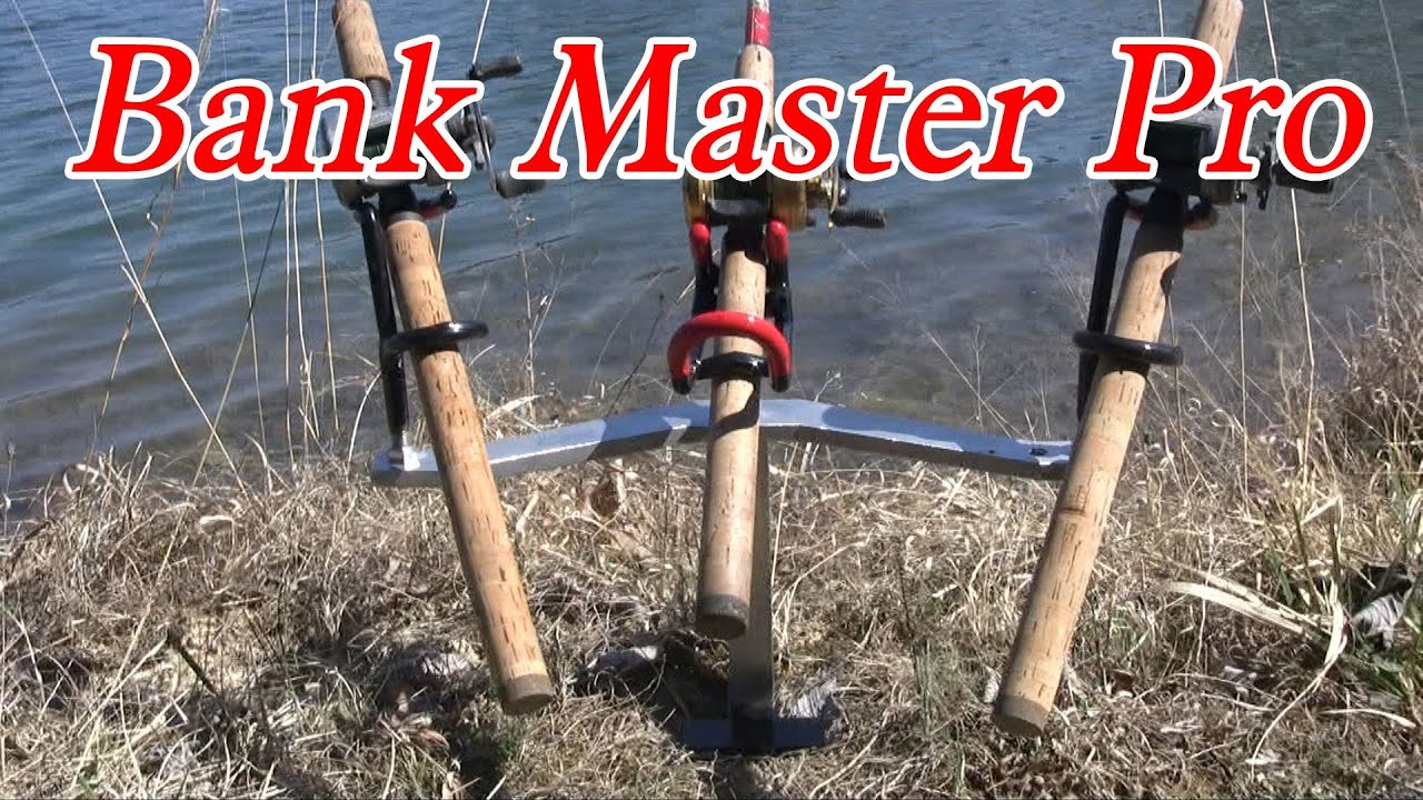 Bank fishing rod holder: 