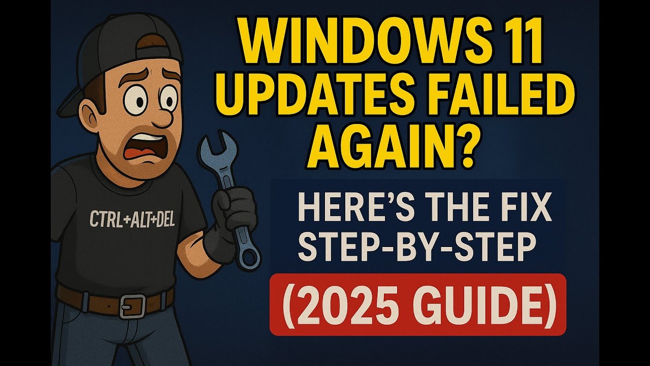 Updates FAILED in Windows 11? HERE'S the Fix Step-by-Step (2025 Guide)