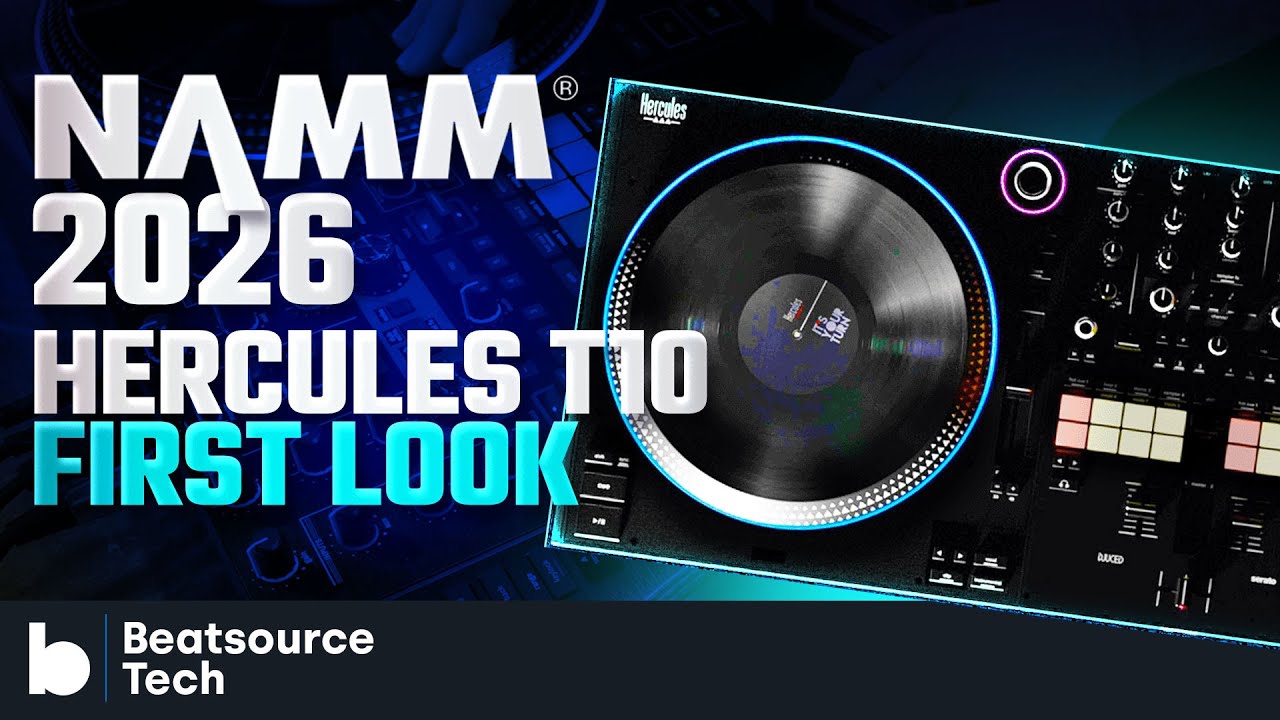 10-INCH SPINNING PLATTERS! Hercules DJControl T10 | NAMM 2026