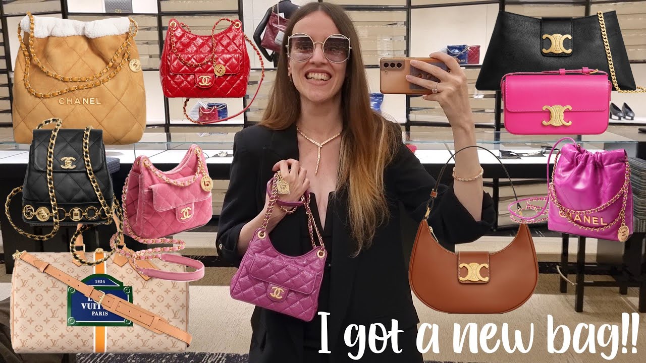 HOTTEST NEW BAGS 🔥 Chanel 23B, Celine Triomphe, Dior Toujours, LV 🔥 LONDON LUXURY SHOPPING VLOG 2023